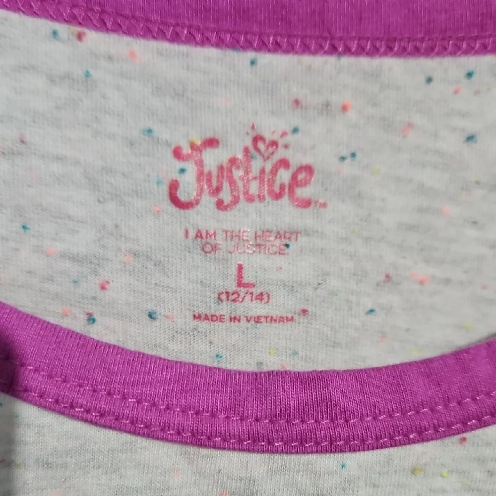 Justice Logo Sequin Tee